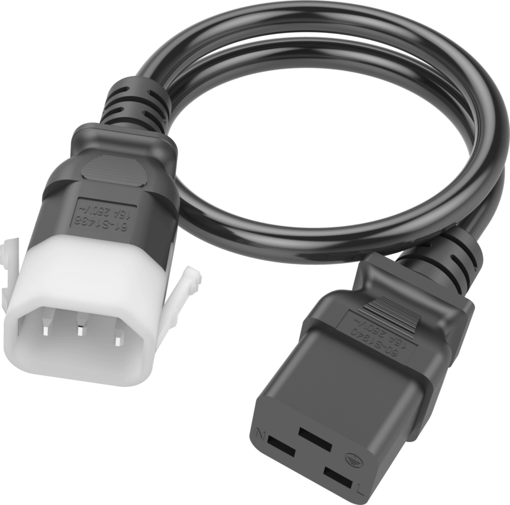 P-Lock ® C14 C19 Power Cord